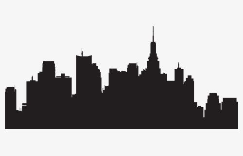New York City Silhouette Skyline - City Skyline Silhouette Png, Transparent Png, Free Download