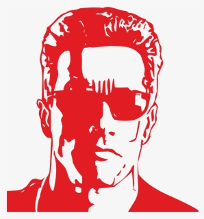 Terminator Black And White, HD Png Download, Free Download