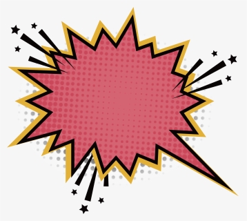 Sticker Jagged Pink - Explosion Sticker, HD Png Download, Free Download