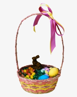 Easter Bunny Easter Basket - Easter Basket Png, Transparent Png, Free Download