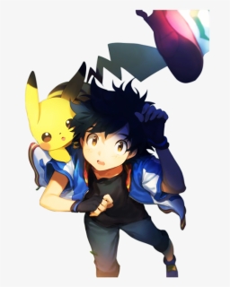 Transparent Ash Ketchum Hat Png - Anime Pokemon Ash Pikachu, Png Download, Free Download
