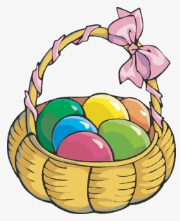 Clipart Of Basket, Easter And Irrigation - Basket Of Easter Eggs, HD Png Download, Free Download
