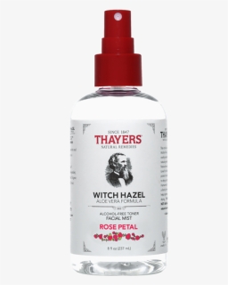 Witch Hazel Aloe Vera Facial Mist Formula, Rose Petal - Thayers Witch Hazel Cucumber Spray, HD Png Download, Free Download