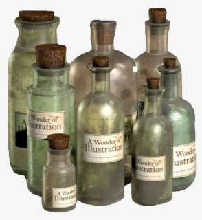 Old Apothecary Bottles, HD Png Download, Free Download