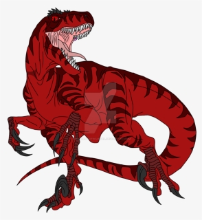 Scarlet Battle Raptor By Hellsdementedangel - Velociraptor, HD Png Download, Free Download