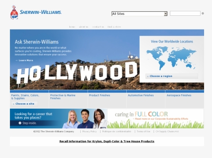 Sherwin-williams Competitors, Revenue And Employees - Hollywood Sign, HD Png Download, Free Download