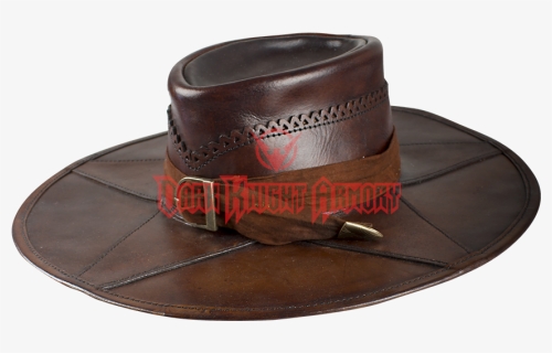 Leather Witch Hunter Hat - Wide Brim Leather Mens Hat, HD Png Download, Free Download