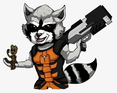 Drawing , Png Download - Rocket From Guardians Of The Galaxy Clip Art, Transparent Png, Free Download