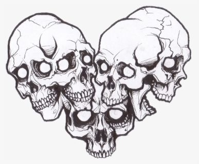 Heart Made Of Skulls - Skull Made Of Skulls, HD Png Download, Free Download