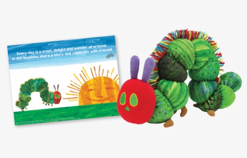 Very Hungry Caterpillar 50th Anniversary Plush & Print - Very Hungry Caterpillar, HD Png Download, Free Download