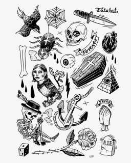Transparent Tatuajes Tumblr Png - Simple American Traditional Tattoo, Png Download, Free Download
