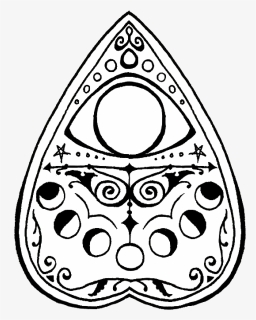 Decorative Planchette Doodles Scott Ouija Tattoo, Tattoo - Planchette Ouija Board Drawing, HD Png Download, Free Download
