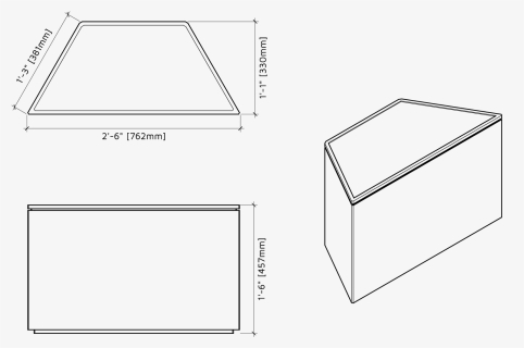 Trapezoid Table Dimensions, HD Png Download, Free Download