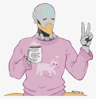 Forgot To Post This, Huh Here"s A Cozy Zenyatta With - Zenyatta In Sweater, HD Png Download, Free Download