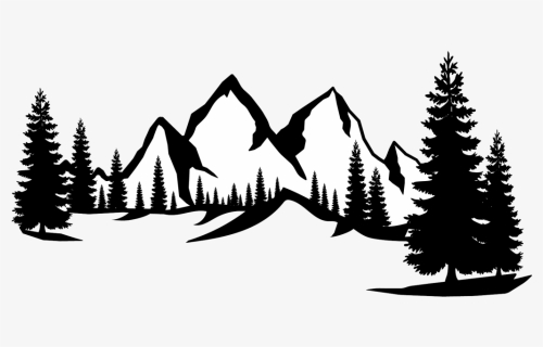 Forest Mountain Silhouette Png - Choose from 30+ mountain ...