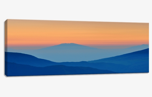 Mountain Silhouette Panoramic Canvas Print - Summit, HD Png Download, Free Download