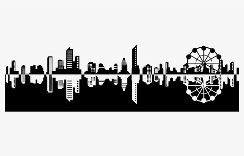 Cityscape Png Pic - Positive And Negative City, Transparent Png, Free Download