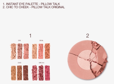 Instant Pillow Talk Glow Cheek & Eye Duo - Instant Eyeshadow Palette Pillow Talk Collection Looks, HD Png Download, Free Download