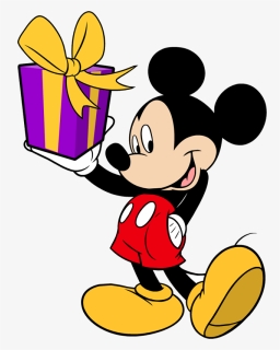 Mickey Mouse Clubhouse Party, Mickey Mouse Clubhouse - Mickey Mouse With Gift, HD Png Download, Free Download