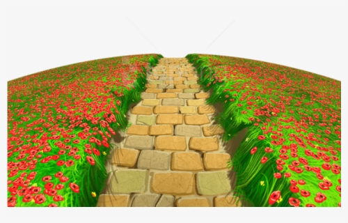Free Png Download Stone Path With Flowers Ground Png - Path Clipart Png, Transparent Png, Free Download