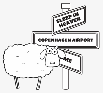 Directions Sleep In Heaven Copenhagen Hostel - Cartoon, HD Png Download, Free Download