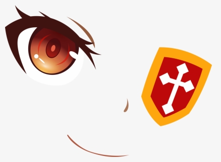 Orange Eye Smile Megumin - Konosuba Anime Logo, HD Png Download, Free Download