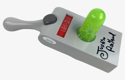 Justin Roiland Autograph Rick And Morty Portal Gun - Decorative Rubber Stamp, HD Png Download, Free Download