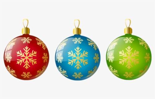 Colorful Ornaments Png Image File - Christmas Ornament Clipart, Transparent Png, Free Download