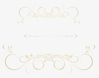 Golden Ornaments Png Clipart - Calligraphy, Transparent Png, Free Download