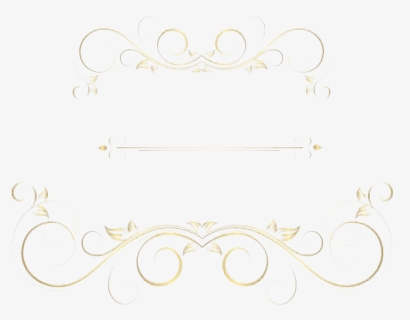 Golden Ornaments Png Clipart - Calligraphy, Transparent Png, Free Download