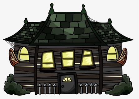 Club Penguin Rewritten Wiki - Haunted Cabin Transparent, HD Png Download, Free Download