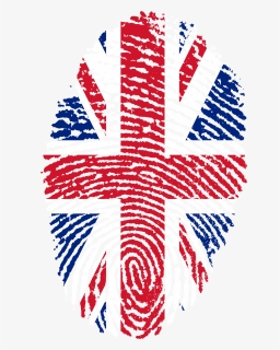 United Kingdom Flag Fingerprint - Uk Flag Fingerprint, HD Png Download, Free Download