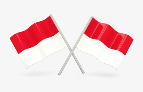 Two Wavy Flags - Indonesia Flag Icon Png, Transparent Png, Free Download