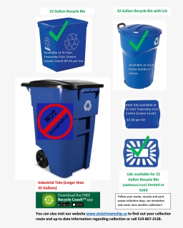 Rubbermaid Trash Can With Wheels, HD Png Download, Free Download