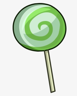 Green Lollipop Clip Art , Png Download - Club Penguin Lollipop, Transparent Png, Free Download