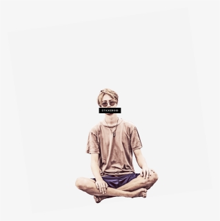 Man Sitting Meditation - Sitting, HD Png Download, Free Download
