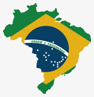 Brazil Flag , Png Download - Brazil Map Drawing, Transparent Png, Free Download