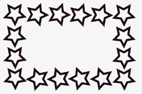 Rectangle, Stars, Frame, Border - Star Border Clip Art, HD Png Download, Free Download
