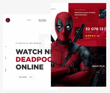 Website Design - Deadpool, HD Png Download, Free Download