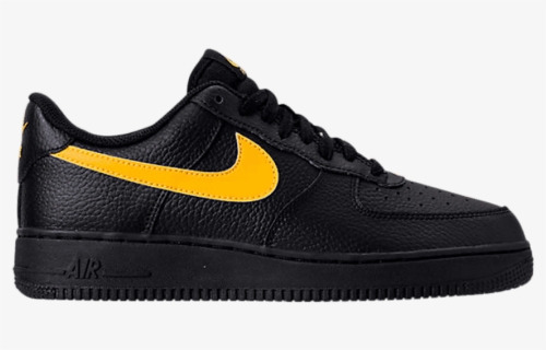 black af1 with yellow swoosh