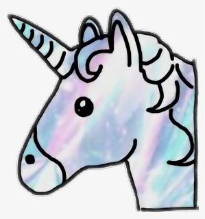 #galaxia #galaxy #galaxyedit #unicorn #unicornio#emoji - Unicorn Emoji, HD Png Download, Free Download