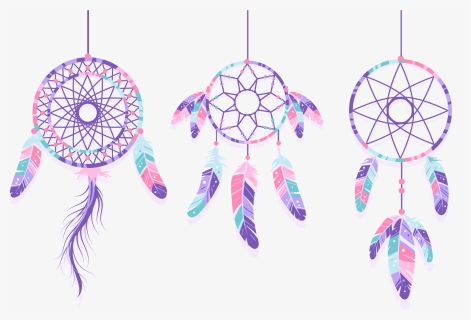 Vector Hand Painted Purple Check Dream Net Png Download - Dream Catcher Background Purple, Transparent Png, Free Download