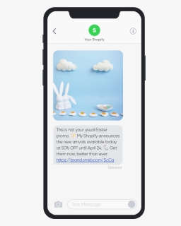 Smsbump Sms Marketing Easter 2019 Campaign Example - Text Marketing Example, HD Png Download, Free Download