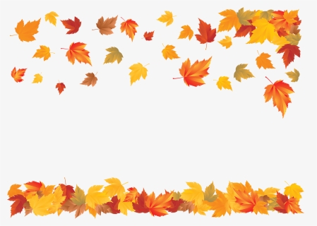 Transparent Background Graphics Thanksgiving Clipart - Autumn Leaves Border Clipart, HD Png Download, Free Download