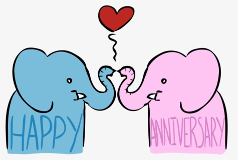 Anniversary Card Image By Iggysaur On Clipart Library - Anniversary Card Clip Art, HD Png Download, Free Download