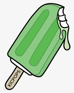 Green Clipart Popsicle, Green Popsicle Transparent - Ice Cream Popsicle Cartoon, HD Png Download, Free Download