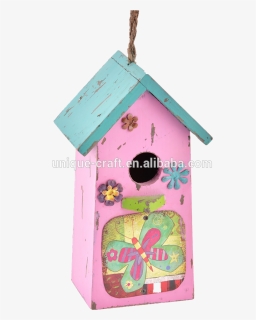 Wholesale Bird Houses Wood Nesting Box For Robin Finch - Moths And Butterflies, HD Png Download, Free Download