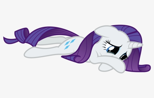 Rarity Sad Png Graphic Black And White Stock - My Little Pony Rarity Sad, Transparent Png, Free Download