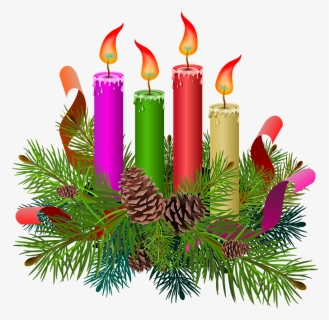 Advent Candles Png, Transparent Png, Free Download