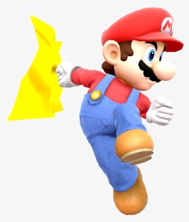 Mario With The Cape - Mario Cape Png, Transparent Png, Free Download